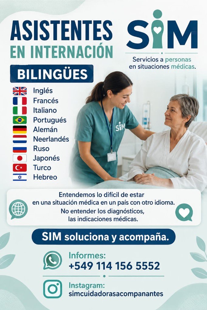 Asistentes bilingües en internación
