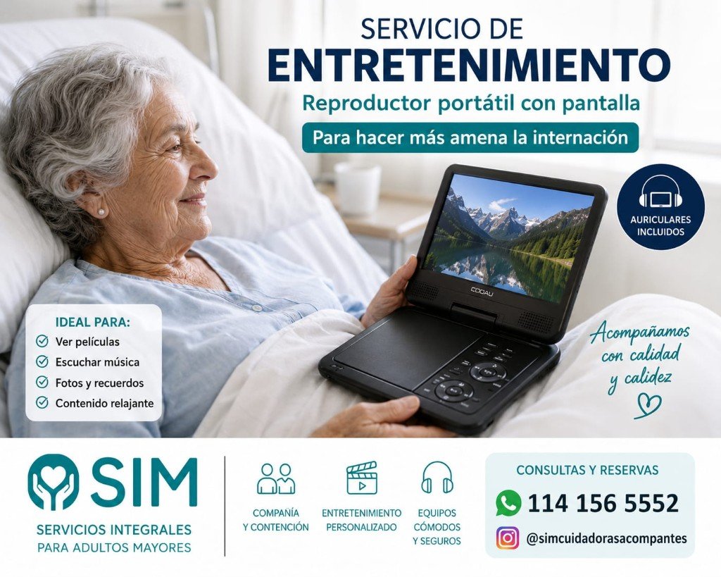 Servicio de entretenimiento: reproductor portátil