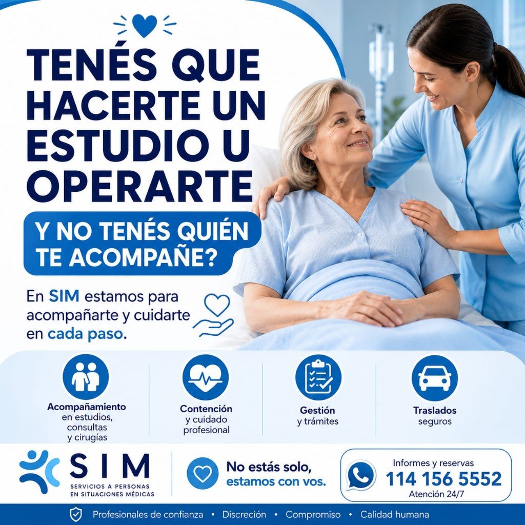 Acompañamiento a estudios y cirugías