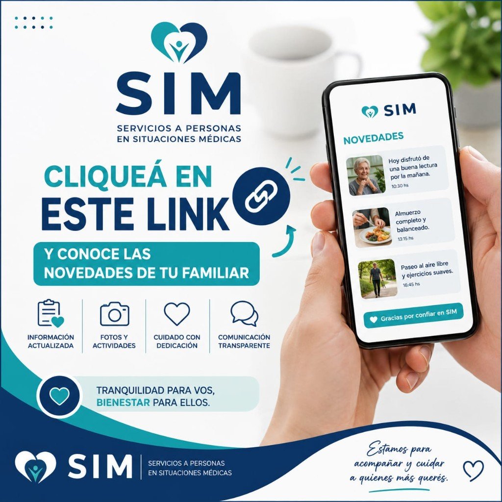 Novedades de tu familiar en el celular