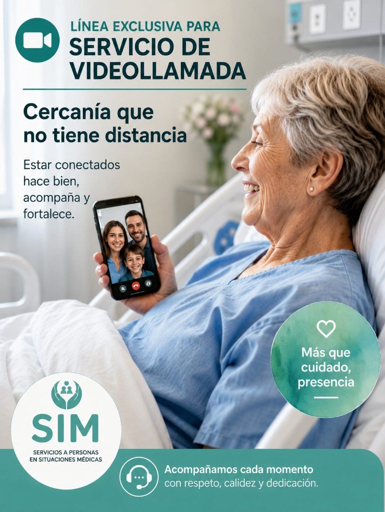 Línea exclusiva de videollamada con la familia